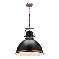 Tonic Pendant Large Antique Copper Black