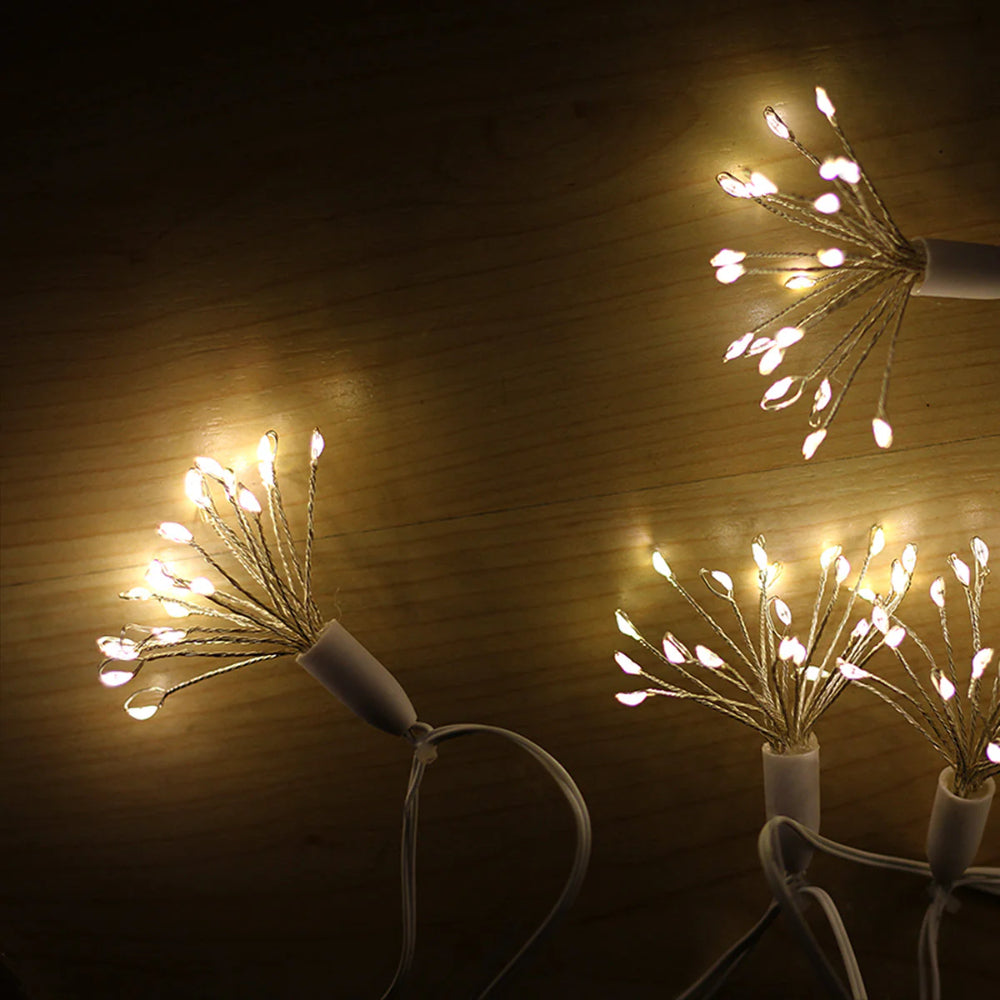 Micro LED Flowers String Light Chain - Dark Green