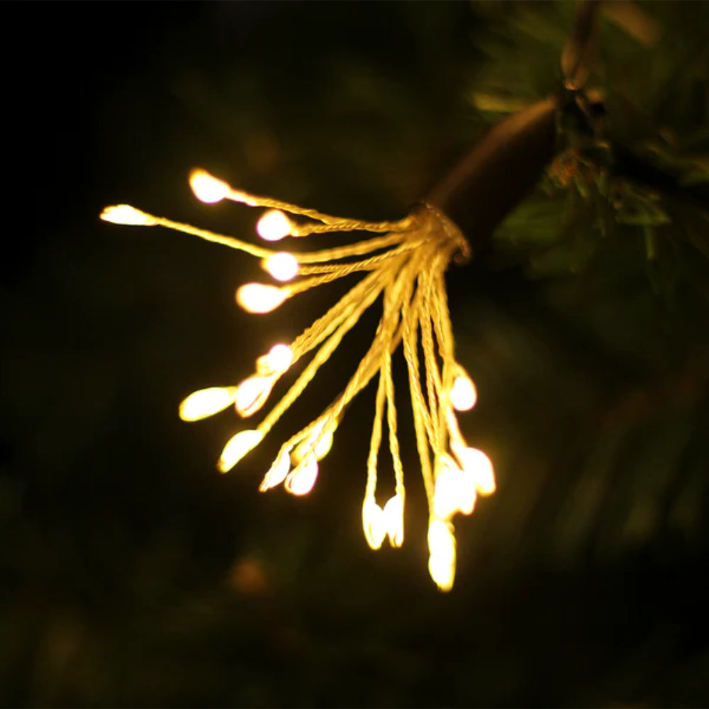 Micro LED Flowers String Light Chain - Dark Green