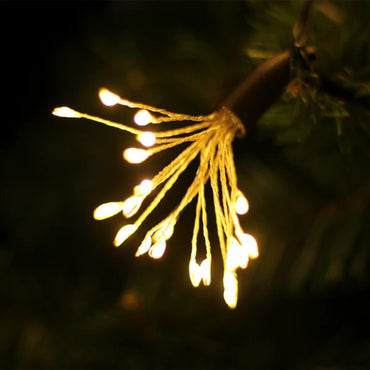 Micro LED Flowers String Light Chain - Dark Green