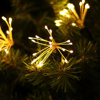 Micro LED Flowers String Light Chain - Dark Green