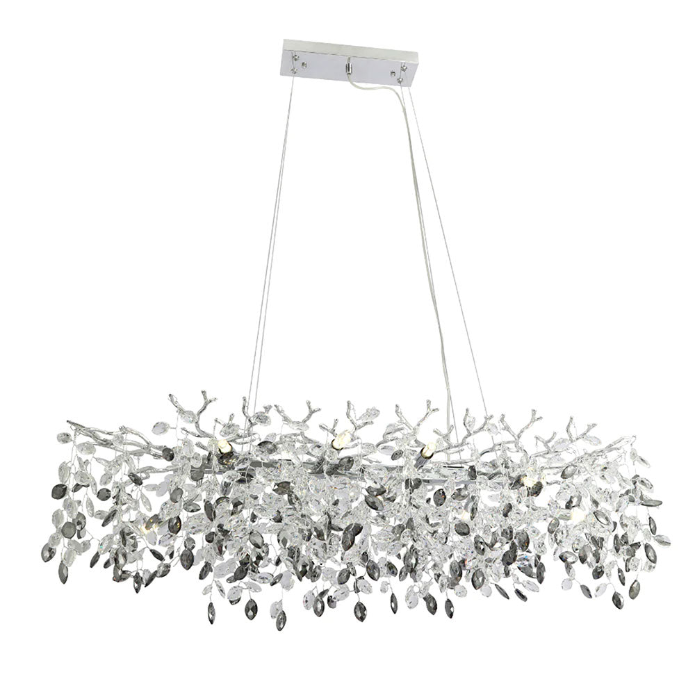 Molena 10 Light Rectangular Pendant Chrome