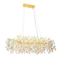 Molena 10 Light Rectangular Pendant Gold
