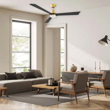 Riviera 52" DC Smart Ceiling Fan With WIFI Remote Control LED Light Antique Bronze / Charcoal