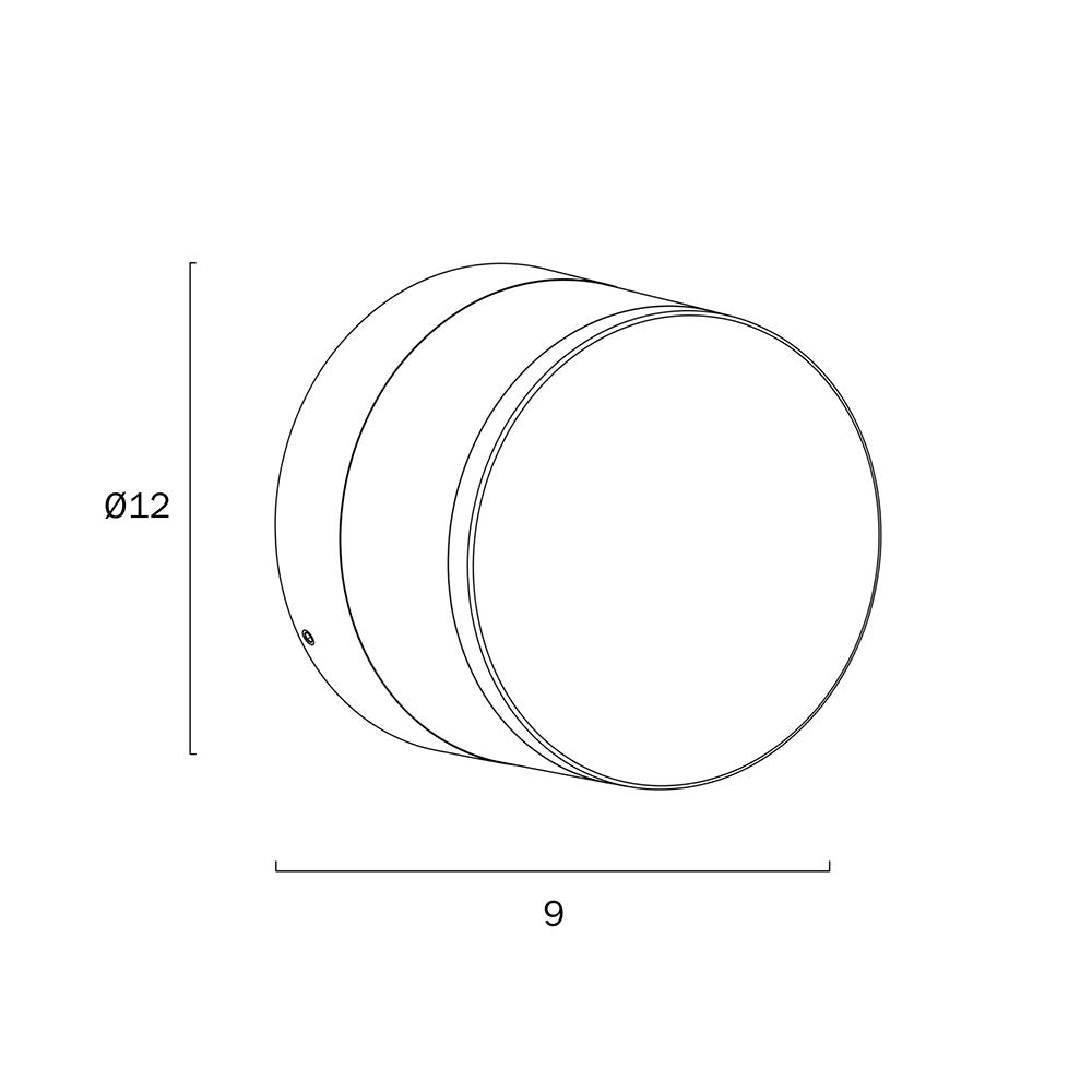 Noral LED Exterior Wall Light Black