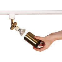 Bridge GU10 Adjustable Track Spotlight Brass