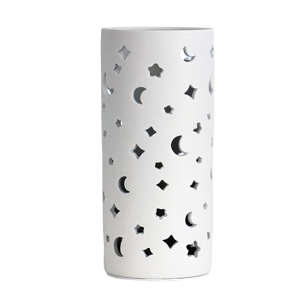 Dianna Moon Ceramic Table Lamp White