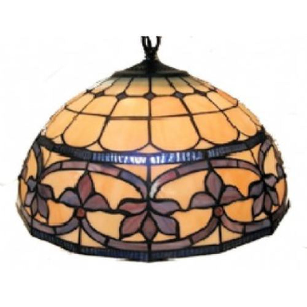 Blue Lattice Leadlight Pendant 16inch