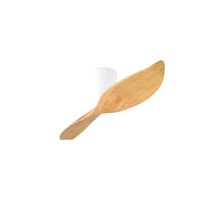 Aeratron AE2+ DC Ceiling Fan White With Light Woodgrain Blades and Remote