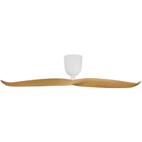 Aeratron AE2+ DC Ceiling Fan White With Light Woodgrain Blades and Remote