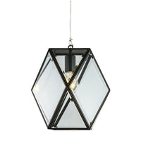 REGAN Brass and Glass Pendant Light