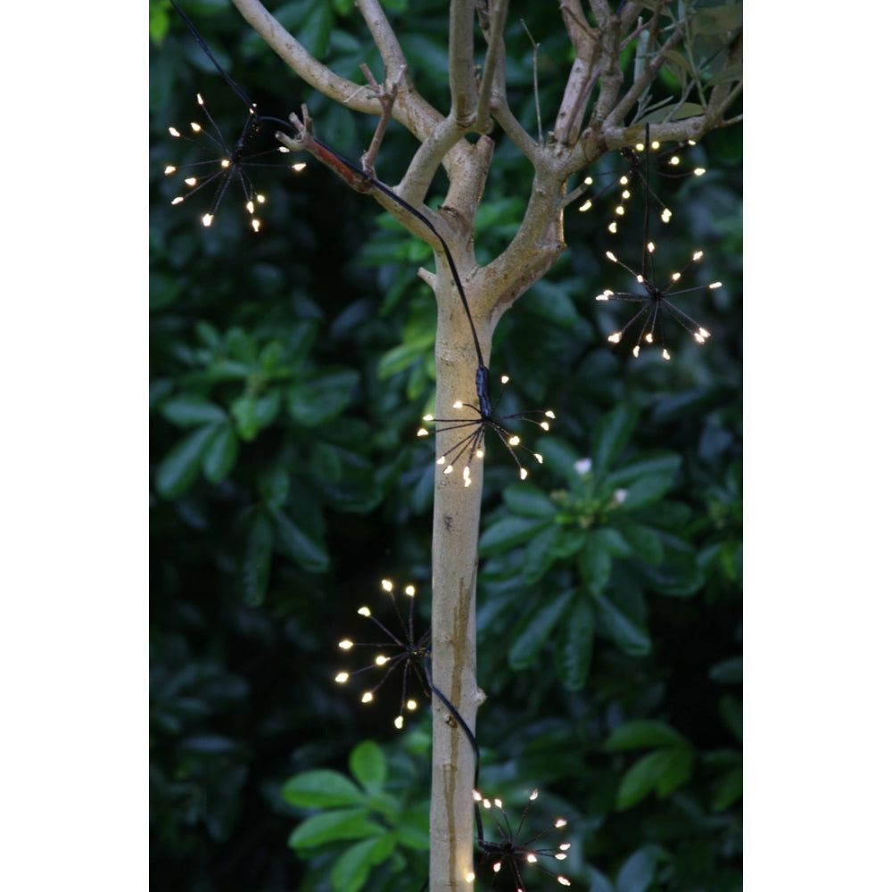 Solar Starburst Chain Lights - Black