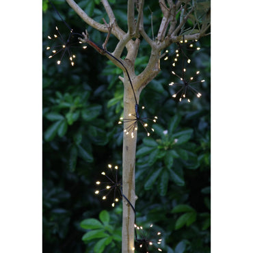 Solar Starburst Chain Lights - Black