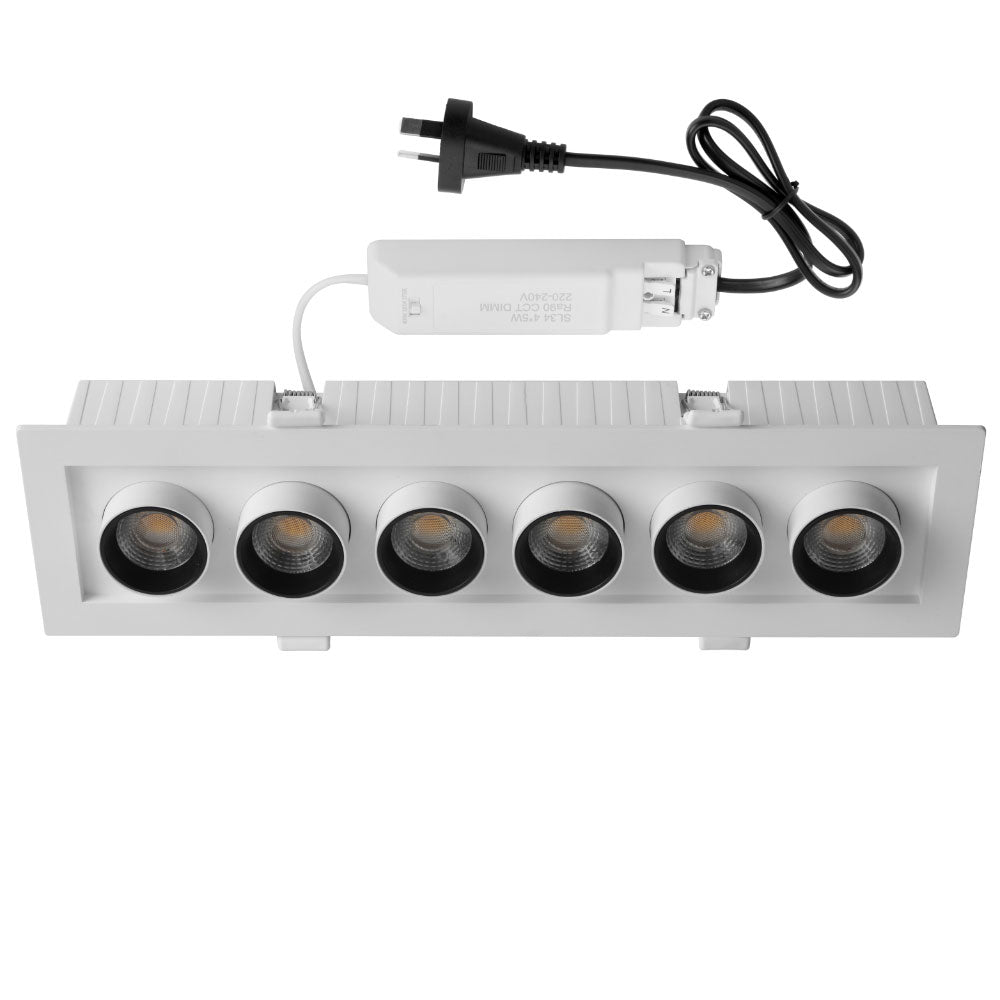 Tilda 6 Light 30W LED Dimmable Downlight White