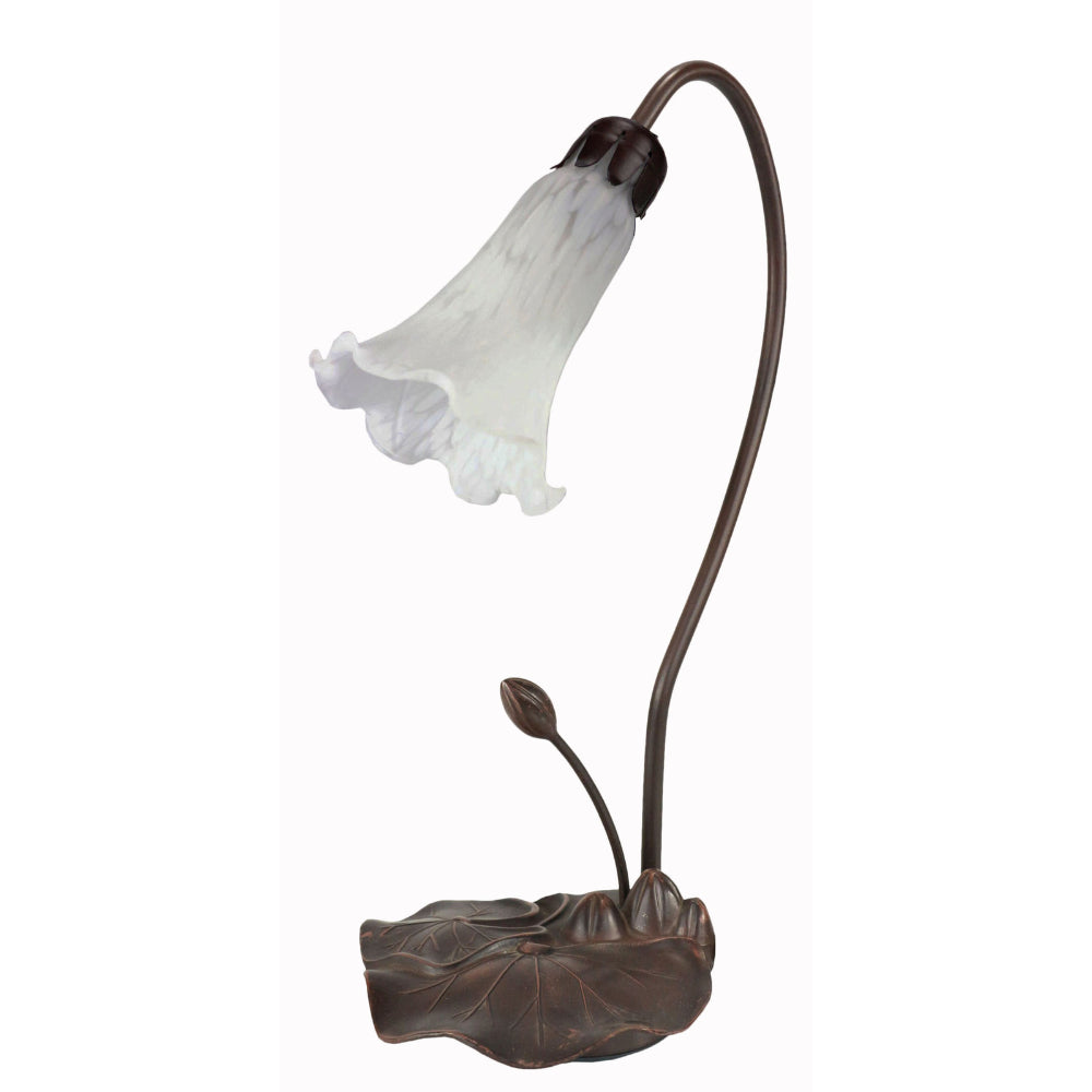 Single Lily Lamp White