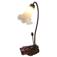 Single Lily Lamp White