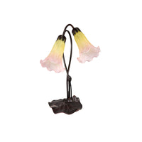 Tiffany Twin Lily Table Lamp