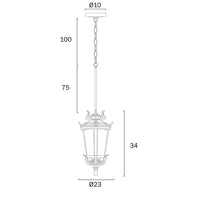 Pedral 23 Pendant Black