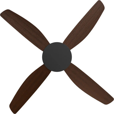 Vanga 48" DC Ceiling Fan in Black & Koa with Remote Control