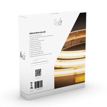 Viper COB 10w Per Metre 2m LED Strip kit 3000k