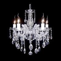 Zurich Chandelier 5 Light Chrome