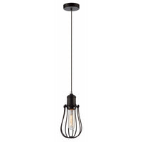 BLACKBAND: Black Iron Cage Light Pendant