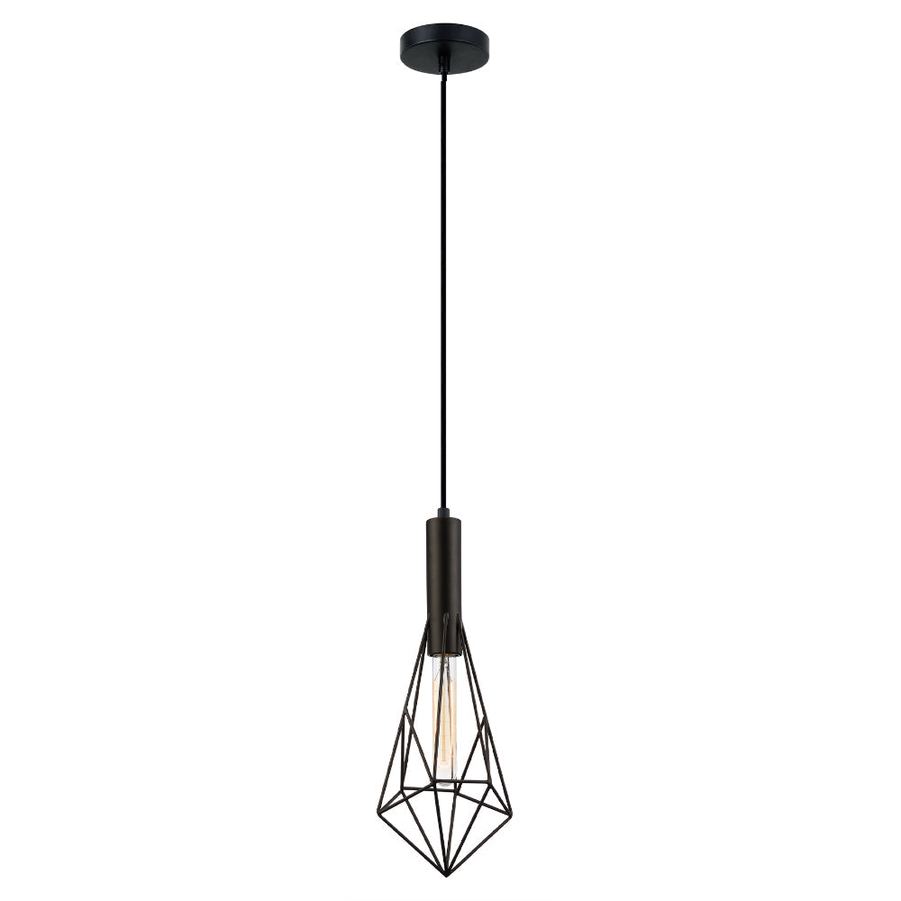 BLACKBAND: Black Iron Cage Light Pendant