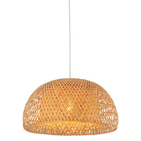 CANASTA: Interior Natural Bamboo Finish Pendant Light