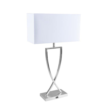Giana 1 Light Table Lamp USB 1XE27