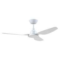 Glacier DC Ceiling Fan - 3 Blade 48" White with Light