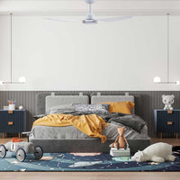 Glacier DC Ceiling Fan - 3 Blade 52" White with Light