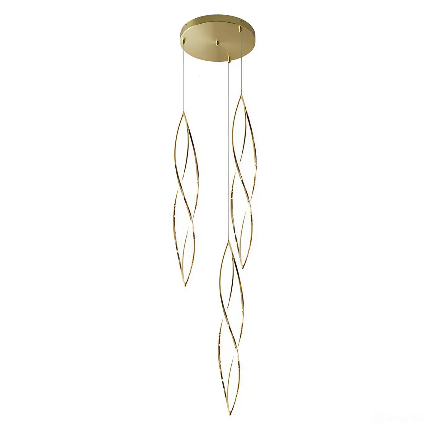 Spear 3 Light LED Pendant - Gold - 3000K