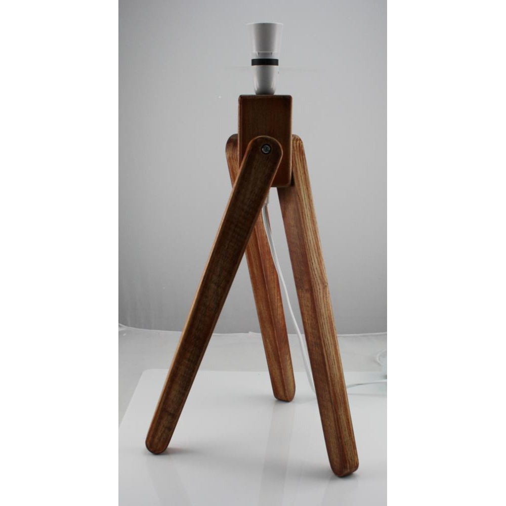 Tripod Wooden Table Lamp