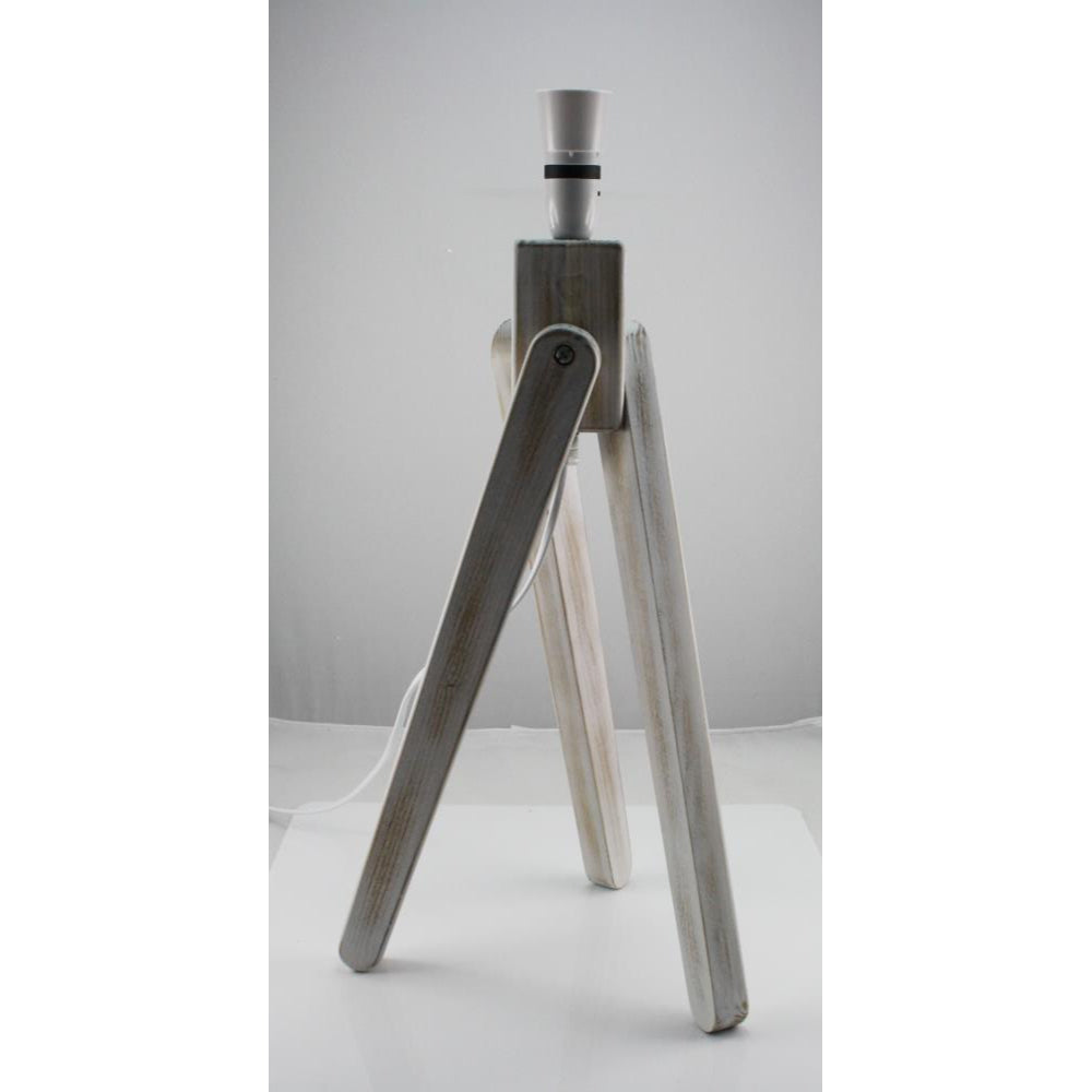 Tripod Wooden Table Lamp