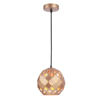 TUILE: Interior Embossed Tiled Iron Pendant Light Series