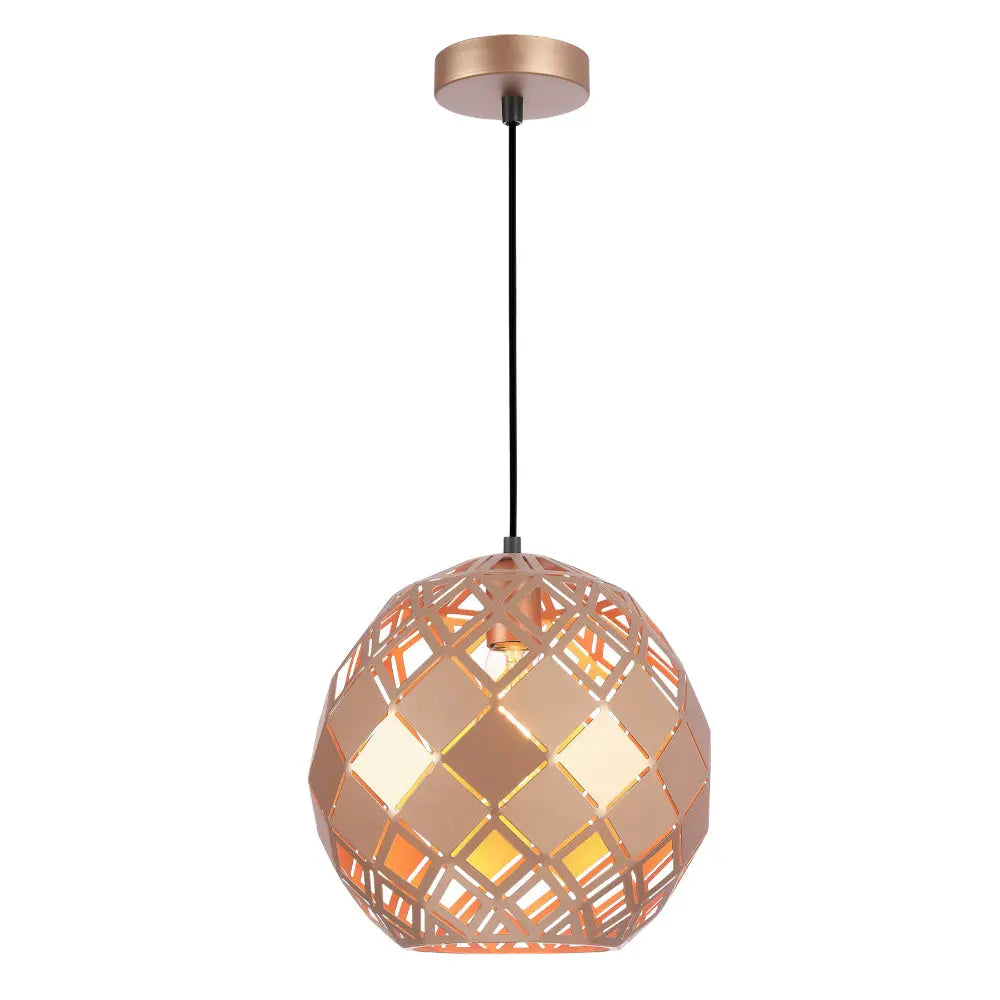 TUILE: Interior Embossed Tiled Iron Pendant Light Series