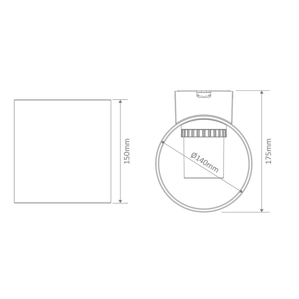 Whisper 10.5W LED Wall Light IP65 3000K White