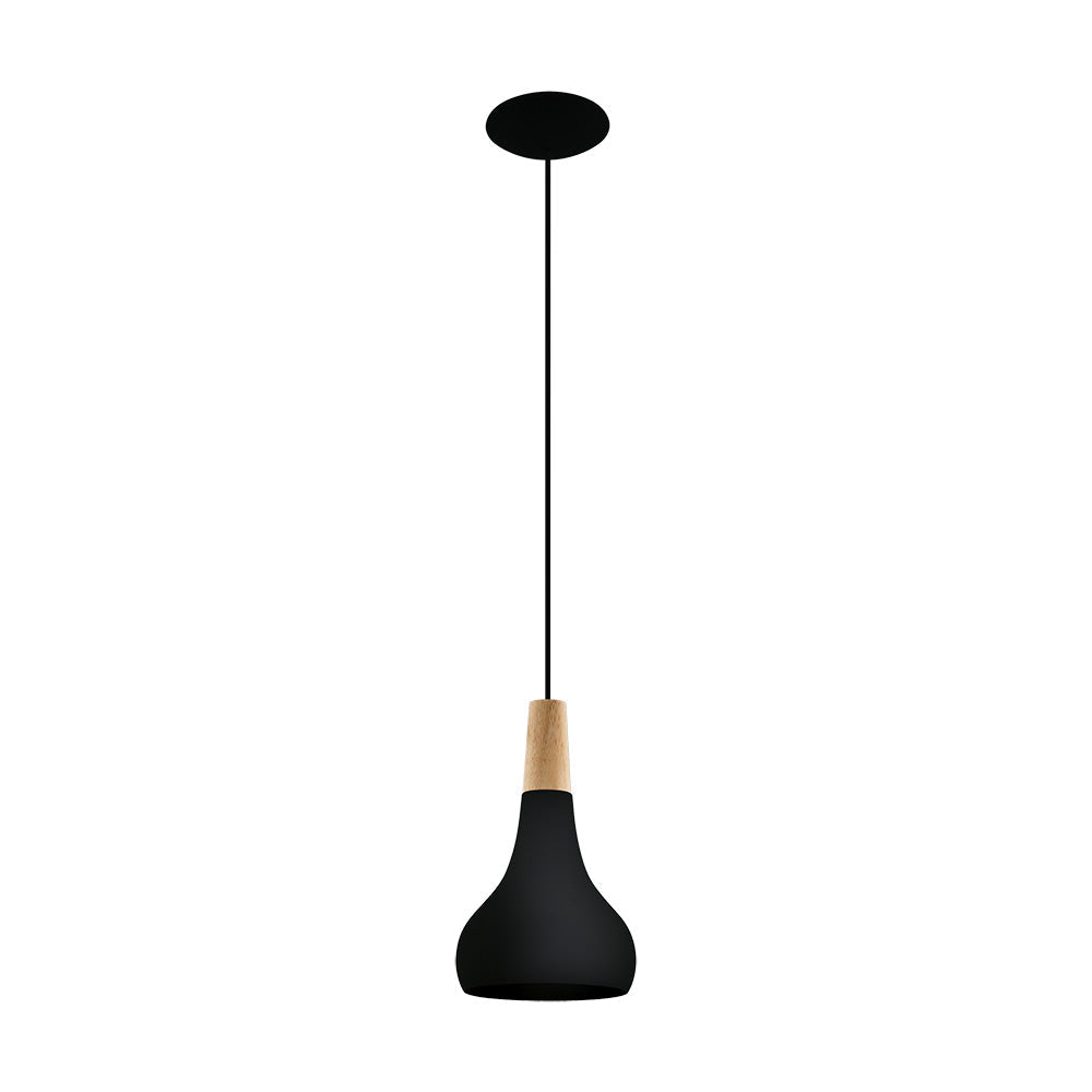 Sabinar Pandent Black and Wood Small