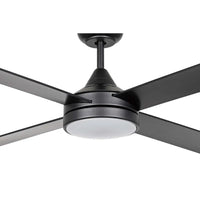 Stradbroke 48" DC Black Ceiling Fan with Light 20W LED CCT