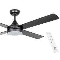 Stradbroke 48" DC Black Ceiling Fan with Light 20W LED CCT