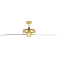 Waikiki 52" AC Fan Brushed Brass / White Blades