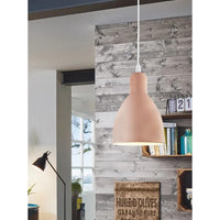 Priddy 1 Light Pendant Pastel Apricot