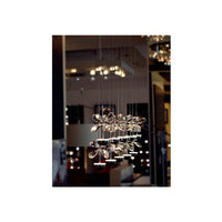 Pianopoli 10 LED Luminaire Chrome & Crystal Chandelier