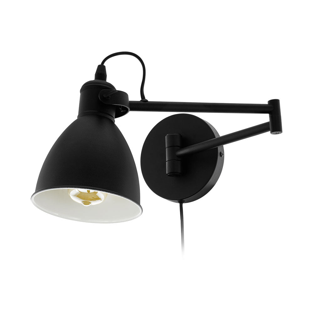 San Peri Swing Arm Wall Light Black