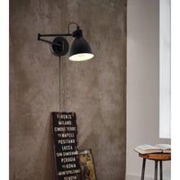 San Peri Swing Arm Wall Light Black