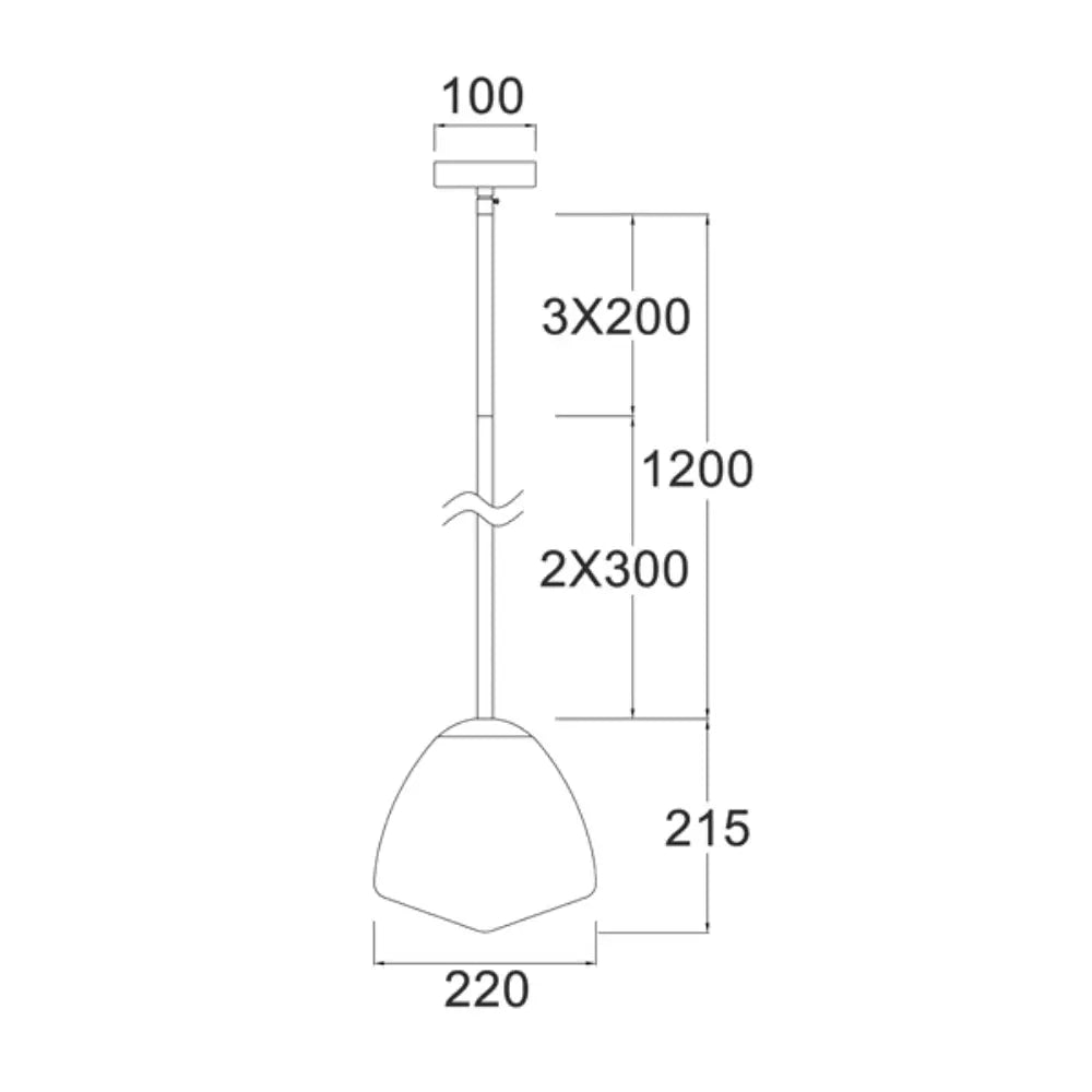 CIOTOLA: Interior Tipped Dome Frosted Glass Pendant Lights