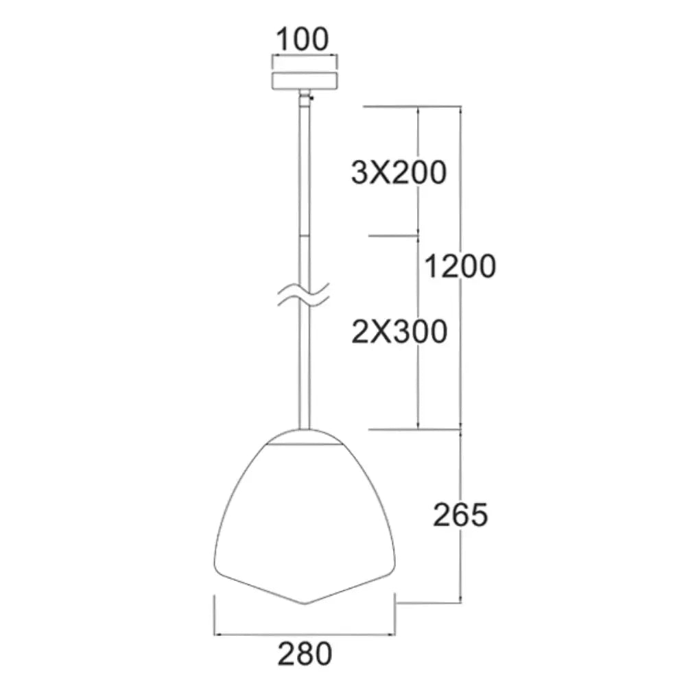 CIOTOLA: Interior Tipped Dome Frosted Glass Pendant Lights