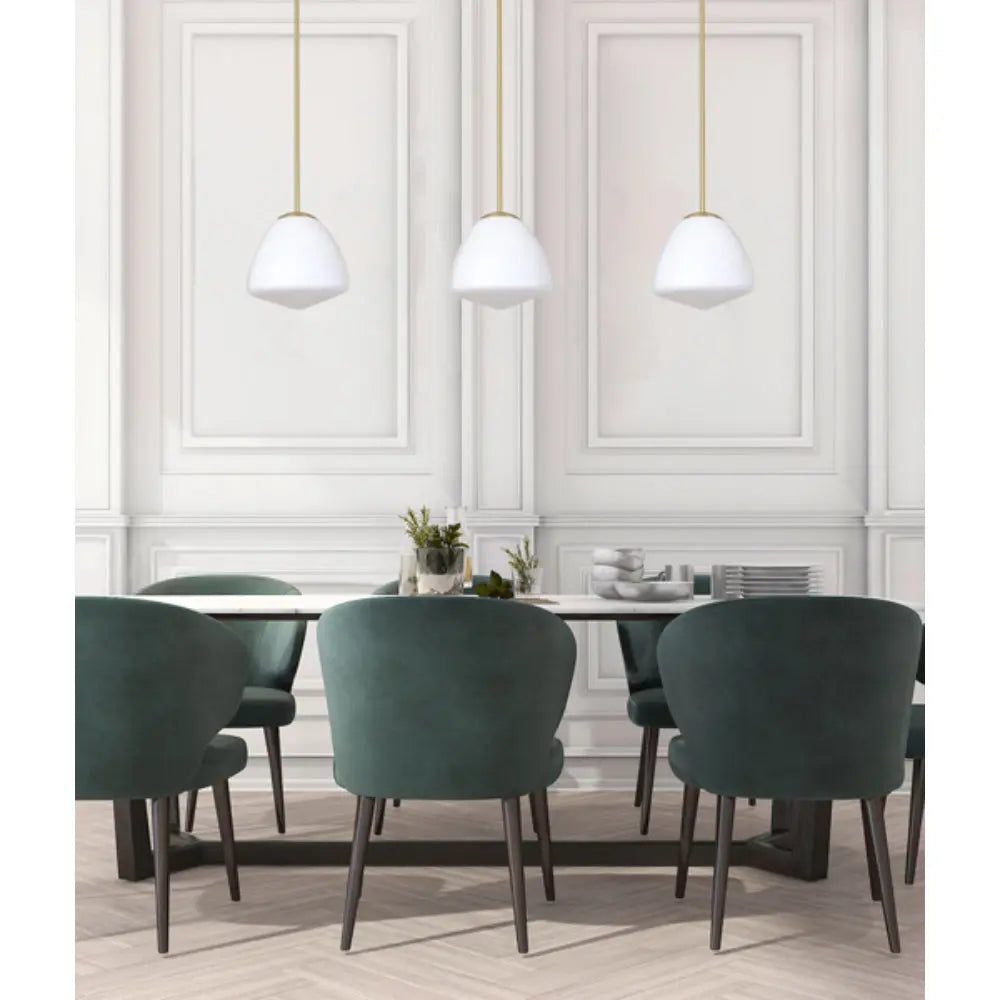 CIOTOLA: Interior Tipped Dome Frosted Glass Pendant Lights