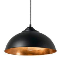 Newport Black-Copper Leaf Dome-Small