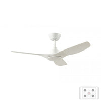 DC Ceiling Fan - 3 Blade 48" White Wall Control